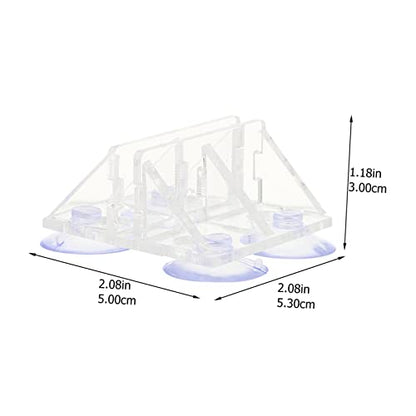2pcs Fish Tank Isolation Clips Transparent Acrylic Divider Clamps Cups Easy Installation for Fish Separation Aquarium Divider