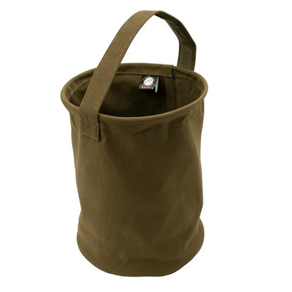 Rothco Canvas Water Bucket - Durable and Portable Container for Carrying Water, Tools, and Supplies