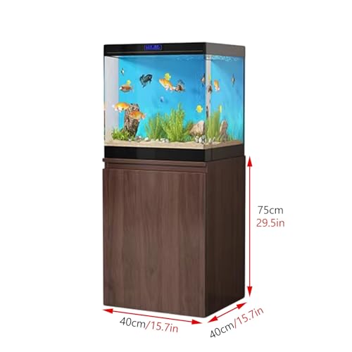 Aquarium Stand, Fish Tank Base with Shelves, Reptile Tank Stand, Height 75cm/29.5in, Two-Tiered, Storage Rack, Suitable for Living Room or Office(40x40cm/15.7x15.7in)