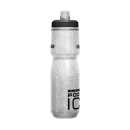 CamelBak Podium Ice Water Bottle 21oz, Black | Maximum Cold Retention for Hot Rides, Effortless Squeeze Hydration, Secure Fit in Bike Cages, Clean Taste, Every Sip