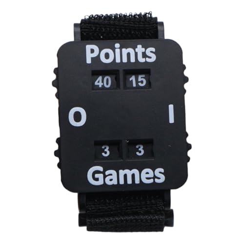 Score Counter Watch Adjustable Wristband Score Keeper for Cricket Tennis and Padel Portable Manual Stroke Tracker with High Visibility Display for Outdoor Practice and Matches