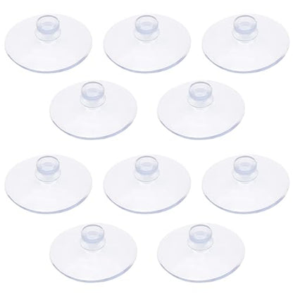 Litoexpe 10 Pieces Clear Suction Cups Without Hooks Without Holes, Small Professional Strength Sucker Pads for Home Decoration and Organization, 0.8 Inch/20mm - size: 0.8 Inch