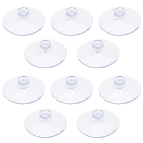 Litoexpe 10 Pieces Clear Suction Cups Without Hooks Without Holes, Small Professional Strength Sucker Pads for Home Decoration and Organization, 0.8 Inch/20mm - size: 0.8 Inch