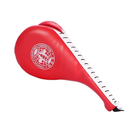 Taekwondo Kick Pad Karate Target Tae Kwon Do Double Sides Kickboxing Training Target 39cm x 19.5cm x 5cm with Wrist Strap for High and Low Kicks Martial Arts Practice