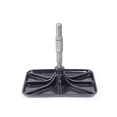Heavy Duty Tamper Tool, 12.2" x 8.26" Handle Steel Tamper Machine, Detachable Garden Sand Stone Dirt Ground Tamper for Leveling Smoothing Surfaces, Gravel, Asphalt, Driveway