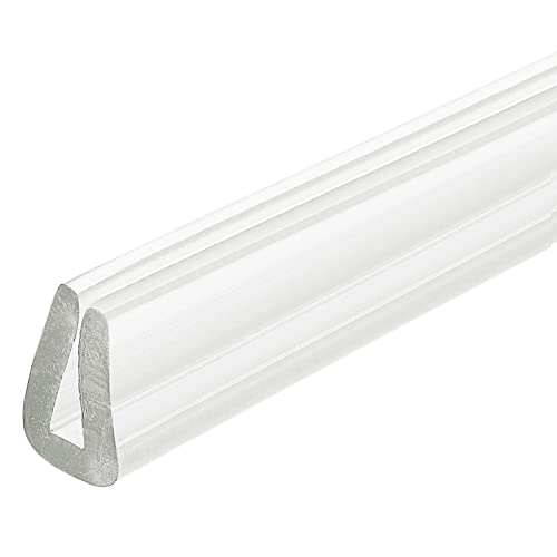 uxcell U Channel Edge Trim, 11.5ft Length Soft Rubber Guard Seal Strip Edge Protector Fit for 1-2mm Edge, (9/32" W x 5/32" H) Clear - size: 9/32"x 5/32"x 11.5ft