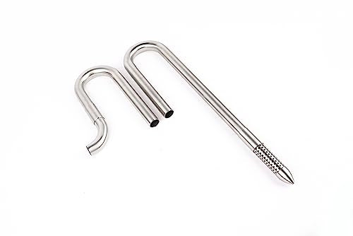 304 Stainless Steel Lily Pipes with Clamps for Rimless Glass Aquarium, Inflow and Outflow Set (Pipe Diameter 16mm) - size: ID/OD=14/16mm