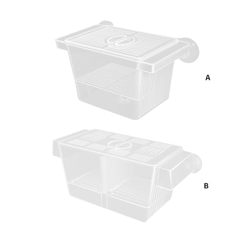 Multipurpose Fish Isolation Tanks with Strong Suction Cup for Aggressive Injured Pregnant and Fry Protections 2PCS Aquarium Isolation Divider