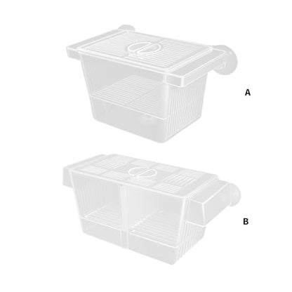 Multipurpose Fish Isolation Tanks with Strong Suction Cup for Aggressive Injured Pregnant and Fry Protections 2PCS Aquarium Isolation Divider
