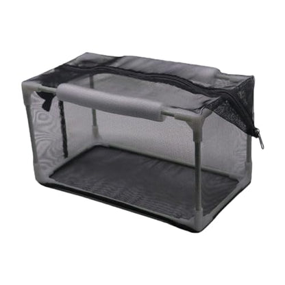 Aquarium Breeder Net Isolation Box Pp Frame Versatile Nylon Mesh for Newborn Small Fish Accessory Simple Assembly, 42x22x22cm