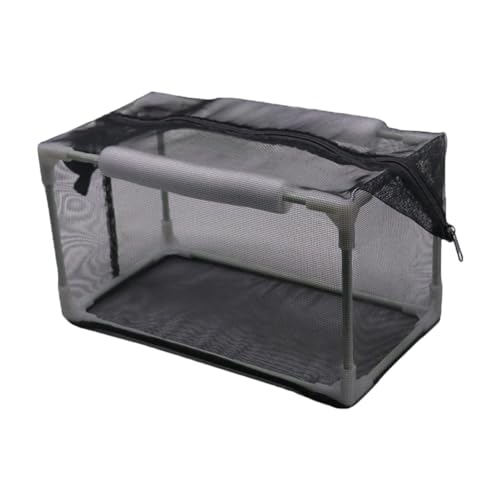 Aquarium Breeder Net Isolation Box Pp Frame Versatile Nylon Mesh for Newborn Small Fish Accessory Simple Assembly, 42x22x22cm