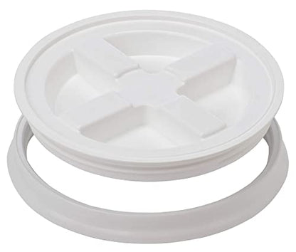 3.5 Gallon Food Grade BPA Free Made in USA containers Bucket Pail with Air-Tight screw on Lid (Pack of 3)