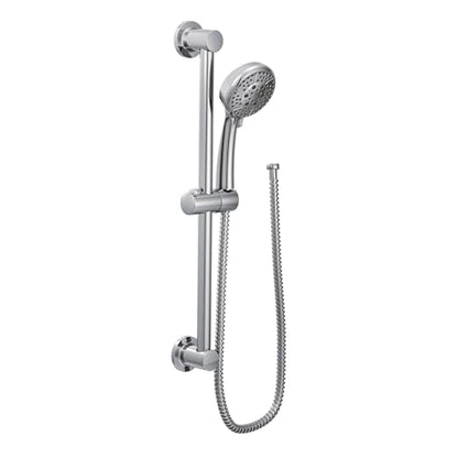 Moen Chrome Eco-Performance 4-Spray Pattern Handheld Showerhead with 69 Long Hose and 30-Inch Slide Bar, 3669EP
