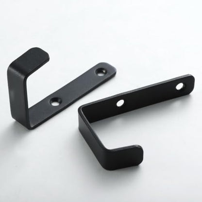 Heavy Duty Hooks, Stainless Steel Hooks for Hanging, Wall Mount Hook, Coat Hook, Wall Hooks Towel Hook Garage Holder Screw Hanger, Utility Hooks, Black (4 Pack) - color: Black 4