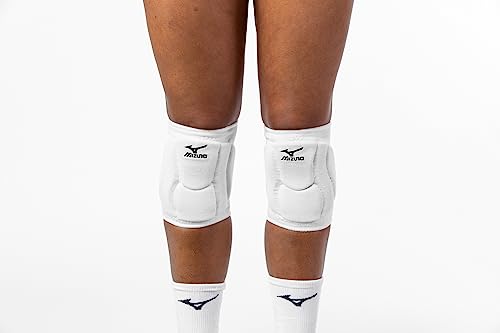 Mizuno Elite 9 SL2 Volleyball Kneepad, White, Small - color: White, size: Small
