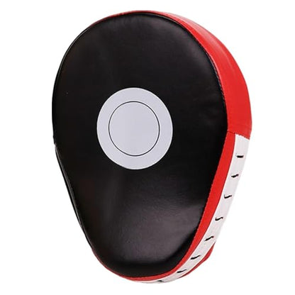 Boxing Mitts Shock-Absorbing Kick Shield Boxing Equipment Training Gear - color: Red
