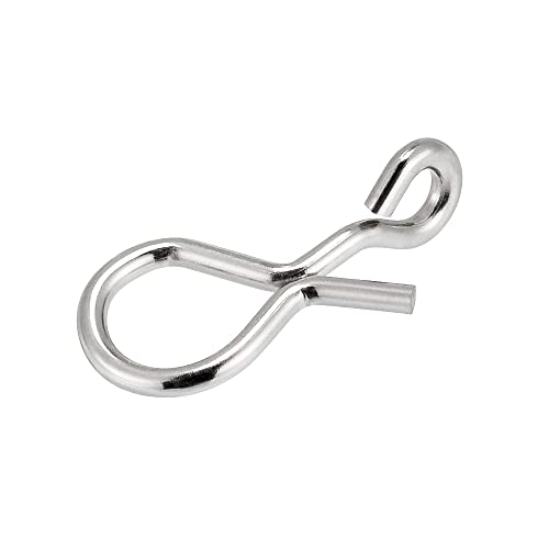 Dr.Fish 50 Pack Fly Fishing Snap 3 Sizes Stainless Steel Quick Change Lure Clip for Fishing Flies, Trout Fishing - size: S(0.25")-50 Pack
