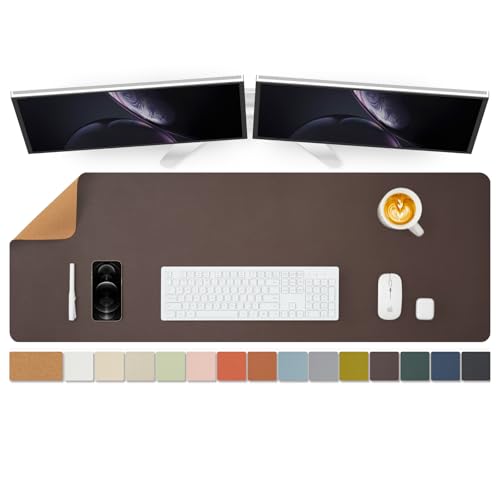 Large Cork Desk Mat - 47.2"x 17" Desk Pad for Office and Home - Ideal for Large Mouse Pad and Desk Mats on Top of Desks(Coffee) - color: Coffee, size: 47.2" x 17"
