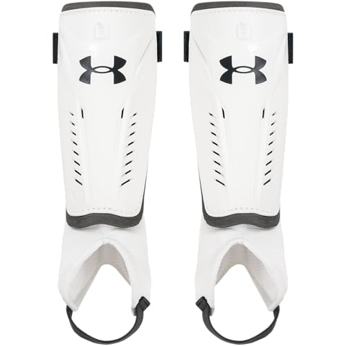 Under Armour Youth Soccer Shin Guards Challenge Shin - color: White/Black, size: YLG