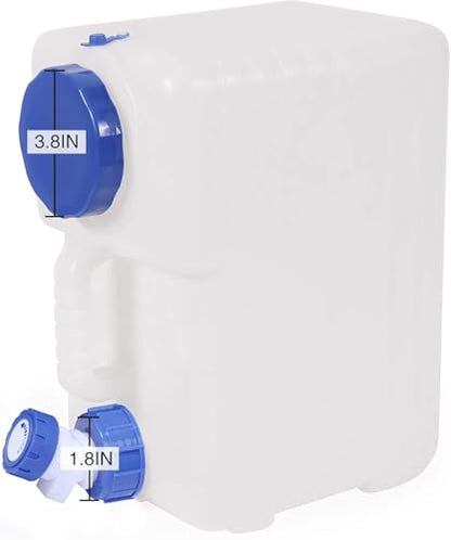 4 Gallon/15L Water Container with Spigot, Portable BPA Free Water Jug, Multifunction Water Tank for Camping Outdoor Hiking Picnic Supplies, Emergency Stroage, 4 Pack - size: 4 gal, 4 pack