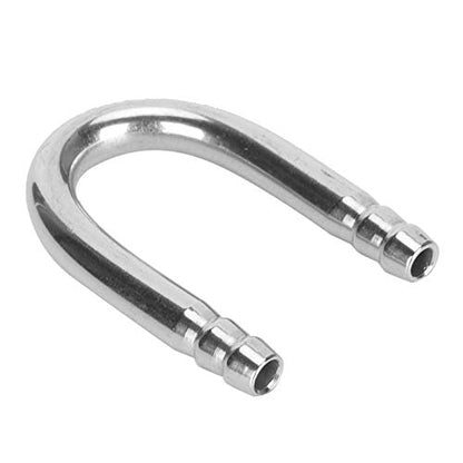 10Pcs Stainless Steel U Shape Elbow Pipe for Fish Oxygen Pump CO2 Tubing Accessory with Smoothness Machine Polished Edges, Installation for Aquarium