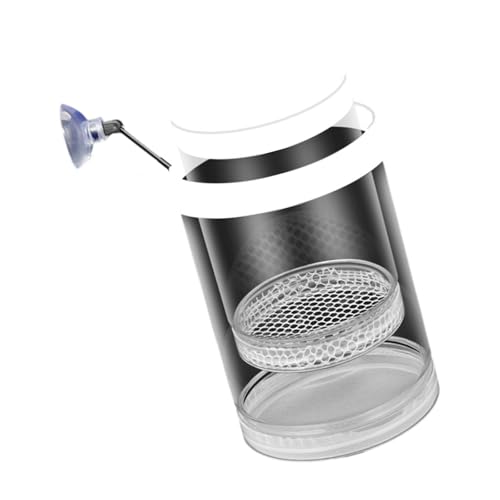 Floating Fish Breeding Box Net Design Safe Fish Habitat Isolation Tanks for Fry Shrimp Easy Setups Compacts - color: White, size: S