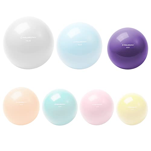 Philosophy Gym Toning Ball - Soft Weighted Mini Medicine Ball - style: 6 LB