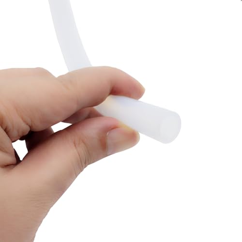 Silicone Tube 3/8"(10mm) ID x 9/16"(14mm) OD Clear Flexible Silicone Rubber Tubing Water Air Hose Pipe Transparent (3.3ft / 1m；10 x 14mm) - size: 10mm ID x 14mm OD