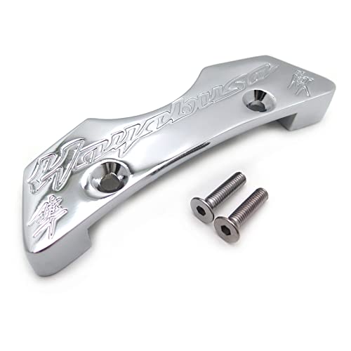 Motorcycle Gas Tank Pads Center Cover Accessories for Suzuki Hayabusa Gsx1300R 1997-2019 Chrome, Silver - color: Silver