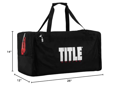 TITLE Boxing Deluxe Gear Bag (Black)