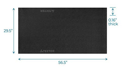 Teeter Heavy-Duty Equipment Mat for FreeStep Recumbent Cross Trainer, Power10 Rower, and FitForm Strength Trainer