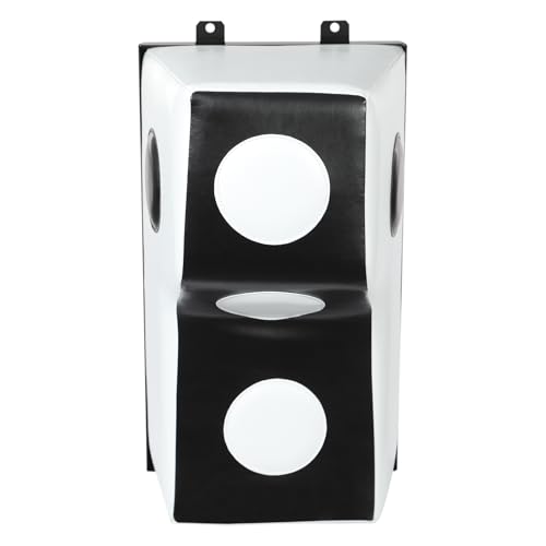 Wall Mount Punching Bag – Space-Saving Boxing Training Equipment for Hooks, Uppercuts & More (15.7x11.8x27.5in) - Durable PU, EVA, Steel Design for Home Gym - color: White