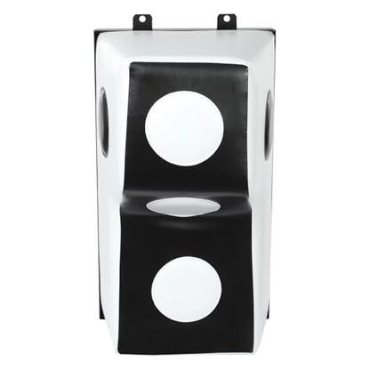 Wall Mount Punching Bag – Space-Saving Boxing Training Equipment for Hooks, Uppercuts & More (15.7x11.8x27.5in) - Durable PU, EVA, Steel Design for Home Gym - color: White