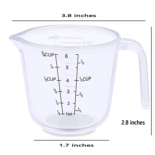 2 Piece Measuring Cup Set, Clear