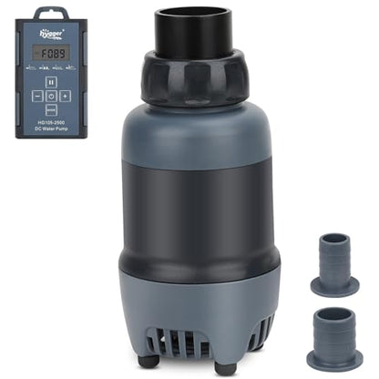 hygger 24V DC Aquarium Water Pump, 660GPH 30W 9.8FT Submersible Pump With Controller, Water Fountain Pump with 3 Nozzles for Fish Tank, Pond, Aquarium, Statuary, Hydroponics - style: DC2500