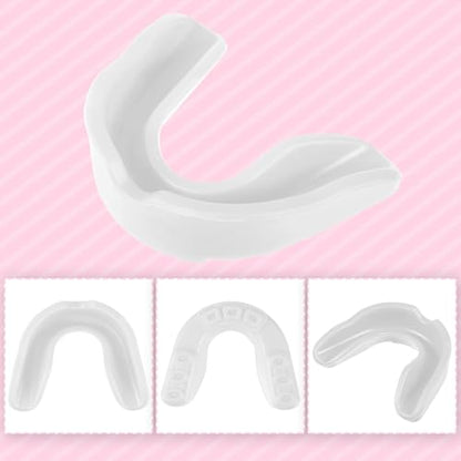 Frienda Adult Mouth Guards for Sports with Case - color: White,pink