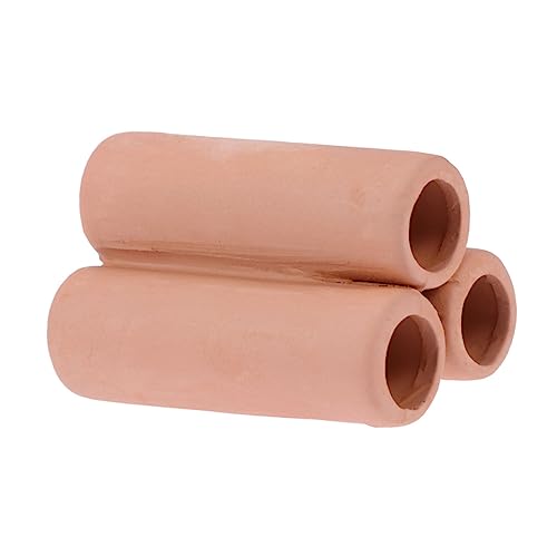 MERRYHAPY Aquarium Decor Ceramic Shrimp House Moss Tube Mineral Tube Plant Pot for Fish Tank