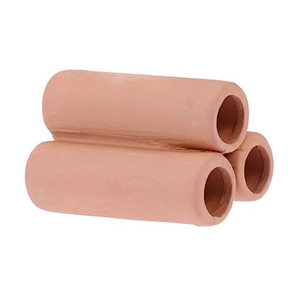 MERRYHAPY Aquarium Decor Ceramic Shrimp House Moss Tube Mineral Tube Plant Pot for Fish Tank