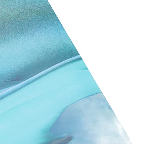 Aquarium Background Paper PVC Self Adhesive 3D Fish Tank Wallpaper Sticker, Clear Underwater Scene Decoration with Realistic Sea Animal Pattern for Glass Aquariums (61 * 41CM)