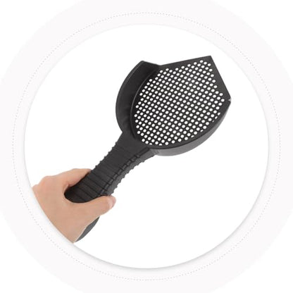 UPKOCH 2Pcs Durable Plastic Shovel with Ergonomic Handle for Easy Cleaning of Litter and Waste for Cats and Reptiles Design for Fine Sifting