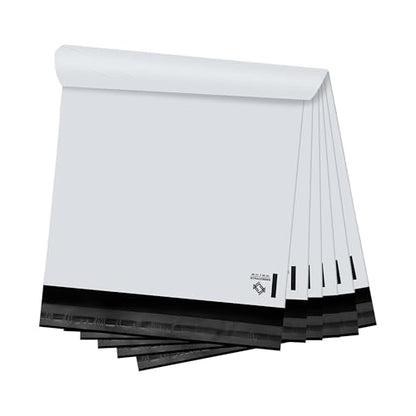 Poly Mailers Self Sealing Shipping Envelopes CPB68 Waterproof Postal Bags (White, 10x13 Pack of 1000) - size: 10" x 13" 1000pcs