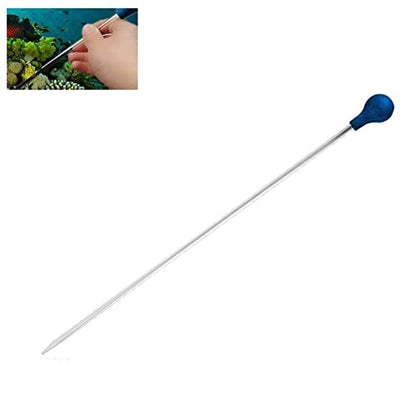 Coral Feeder SPS HPS Feeder,LucBuy Long Arcylic Reef Feeder 21.7Inch,Liquid Fertilizer Feeding Tube Feeder Tool Fish Excreta Cleaner for Aquarium Marine Fish,Coral,Anemones,Eels,Lionfish,Shrimp,Reef