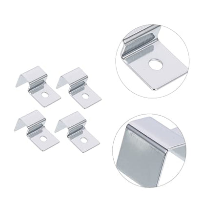 4pcs Support Frame Fish Tank Bracket Fish Tank Lid Holder Support Aquariums Glass Cover Clip Fish Tanks Fish Tank Glass Cover Clip Glass Holder Stainless Steel Equipment Frameless