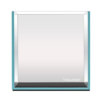 Aquatop High Clarity Low Iron Glass Cube Aquarium, 7.1 Gallon – 5mm Thick Glass – Slim Design – Ideal for Fresh & Saltwater – Desktop Tank with Silicone Sealing - size: 7.1 Gal