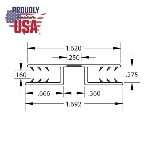 Clear PVC Living Hinge for 1/4in Panels - 36 Inches (Pack of 4, 12 Feet Total)