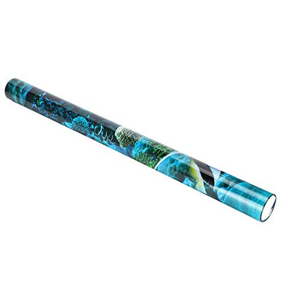Background Poster Decorative Sea World Paintings PVC Sticker Landscape for Aquarium Fish Tank (122 * 50cm) - size: 122*50cm