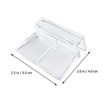 20pcs Acrylic Support Bracket for Fish Tank Covers Clips for Aquariums Easy Installation Compatible