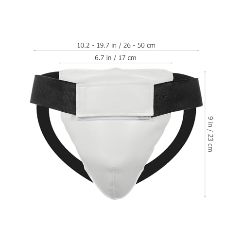 Yardwe Breathable Groin Protector for Kids Boys - Wear-Resistant Lightweight Crotch Guard with Shock Absorbing Sponge for Taekwondo Martial Arts Training 9.05X6.69X0.39 Inches