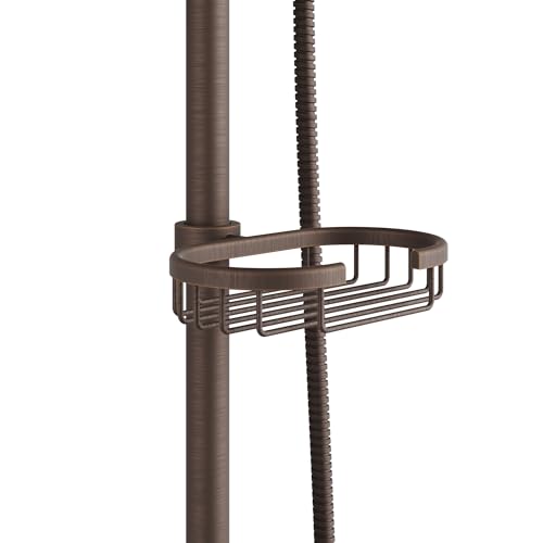 PULSE ShowerSpas Kauai III Oil-Rubbed Bronze Rain Shower Head with Handheld Spray - 1.8 GPM, 8" Showerhead, 5-Function HandShower, Adjustable Slide Bar - Shower Heads with Handheld Spray Combo - size: 1.8 Gallon Per Minute, style: Oil-Rubbed Bronze