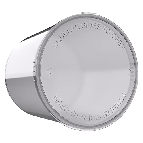90 Dram CR Plastic Packaging Pop Top Containers - Child Resistant Travel Holder Vial Bottles - 60 qty (Smoke)
